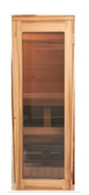 Cedar Framed Full Length Clear Glass 