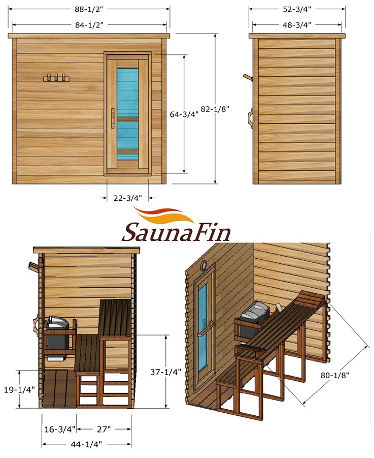 cabin sauna layout 4x7 cabin sauna layout 4x7