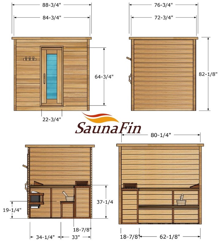cabin sauna layout 6x7 cabin sauna layout 6x7
