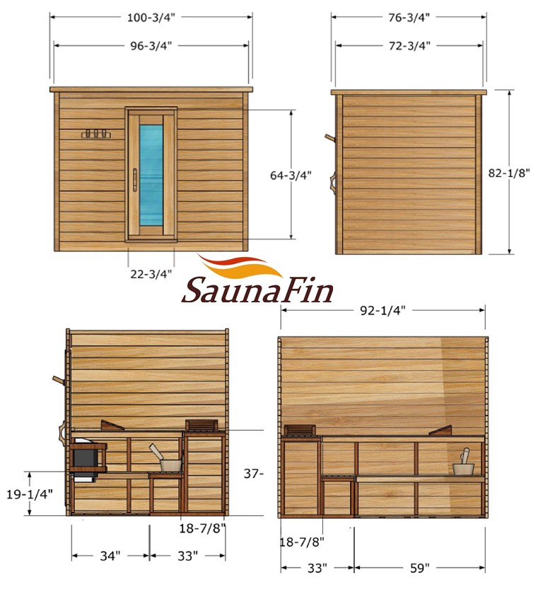 cabin sauna layout 6x8 cabin sauna layout 6x8