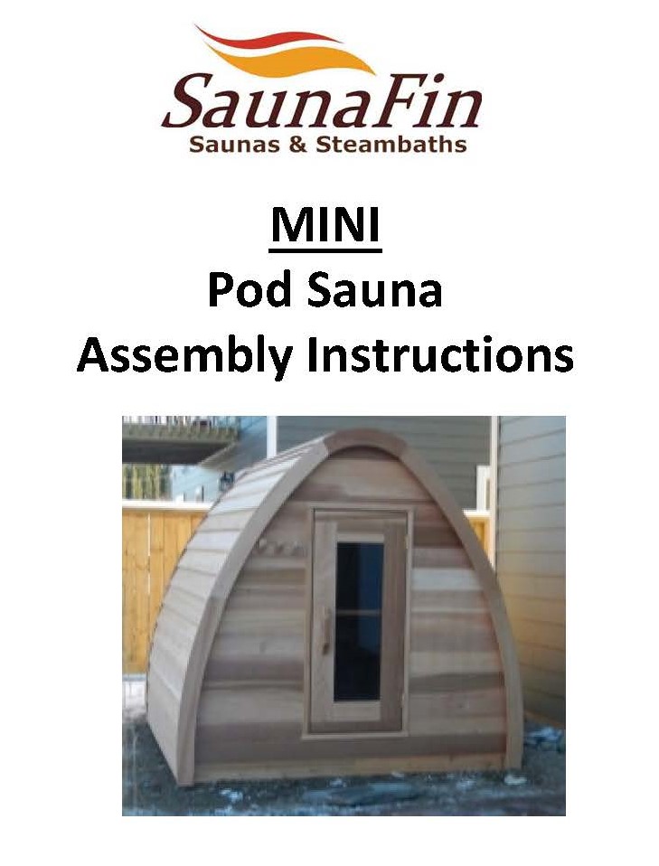 pod sauna assembly instructions pod sauna assembly instructions