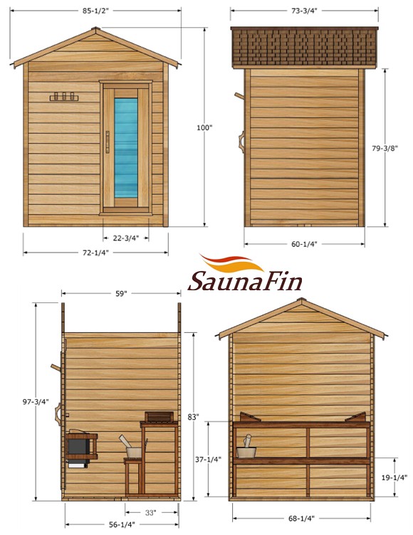 outdoor cabin sauna layout 5x6 outdoor cabin sauna layout 5x6