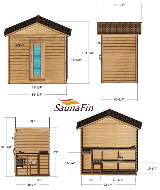 outdoor cabin sauna layout 5x8 outdoor cabin sauna layout 5x8