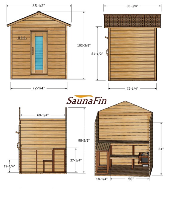 outdoor cabin sauna layout 6x6 outdoor cabin sauna layout 6x6