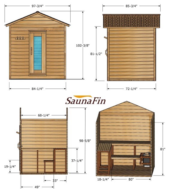 outdoor cabin sauna layout 6x7 outdoor cabin sauna layout 6x7