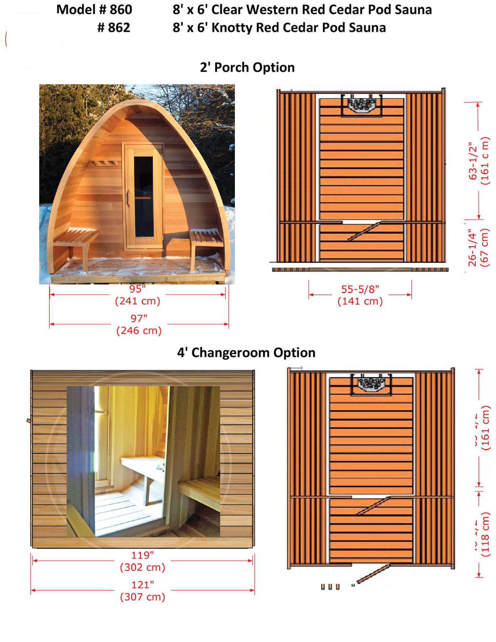 pod sauna details pod sauna details