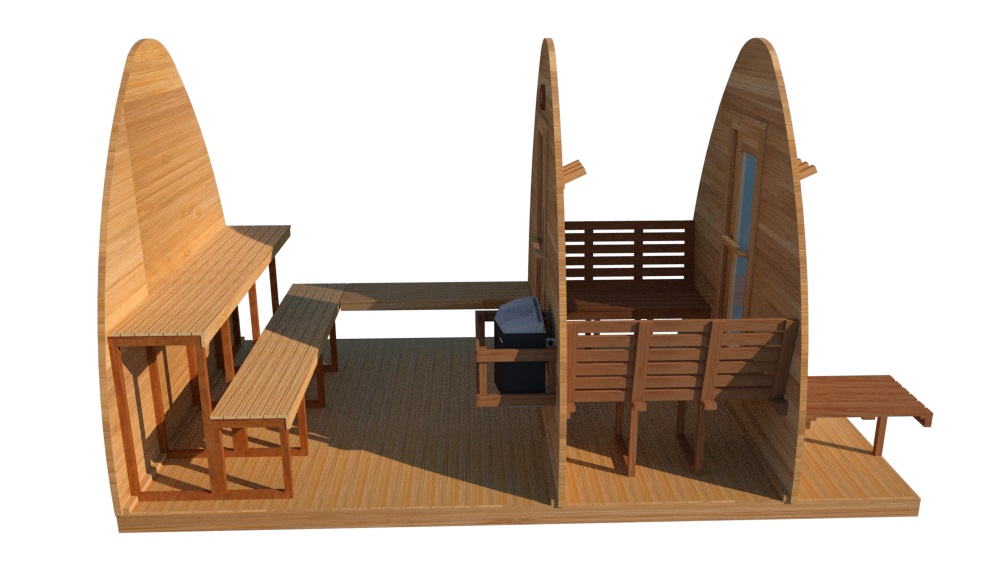 pod sauna with two tier bench pod sauna with two tier bench