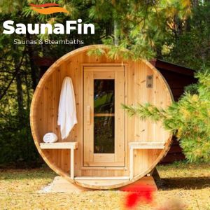 outdoor barrel sauna 